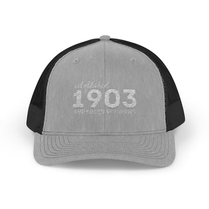 RBA 1903 Trucker Hat - White Letters