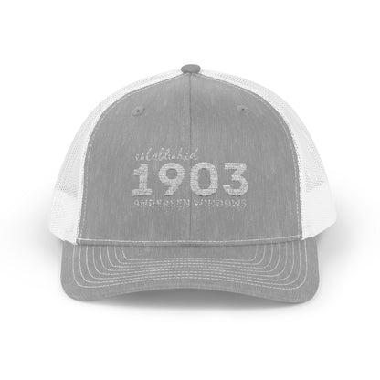 RBA 1903 Trucker Hat - White Letters